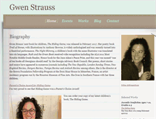 Tablet Screenshot of gwenstrauss.com